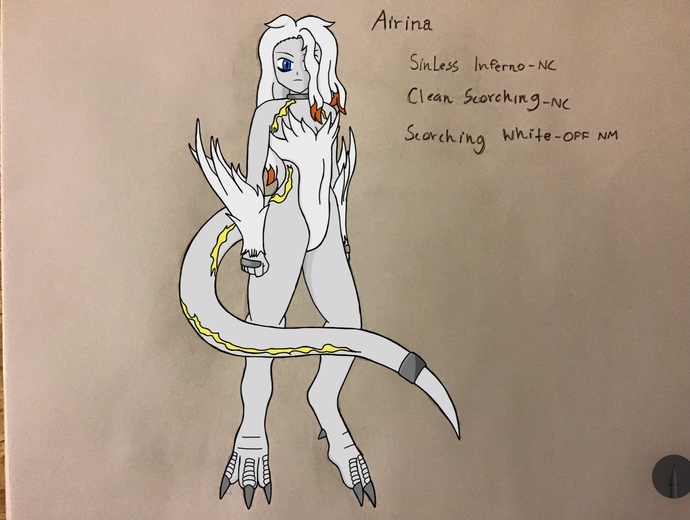 Airina’s Scorching White form