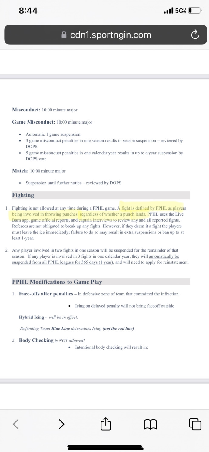 Side note: also says refs don’t break up fights…so it HAS TO be us, the players