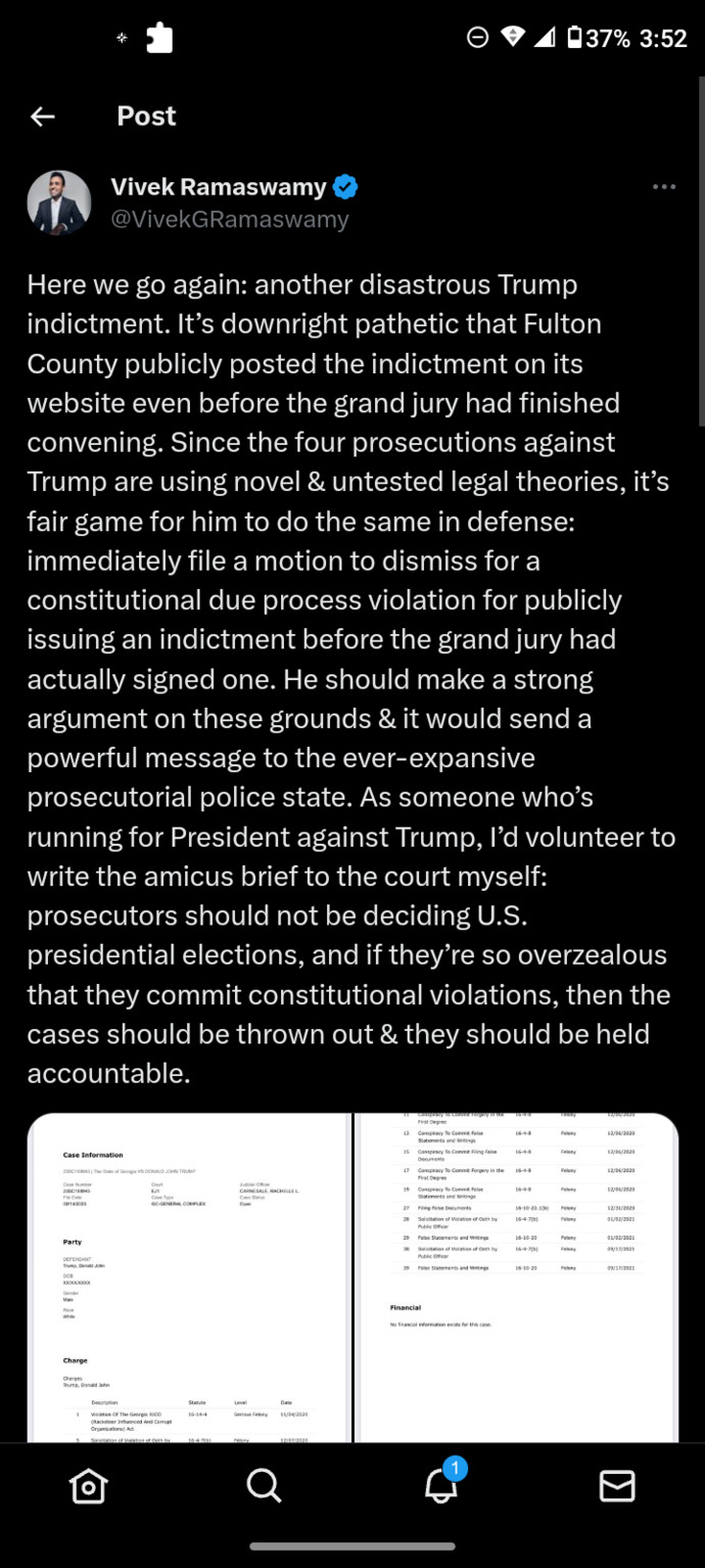 What do you think of this perversion of justice?