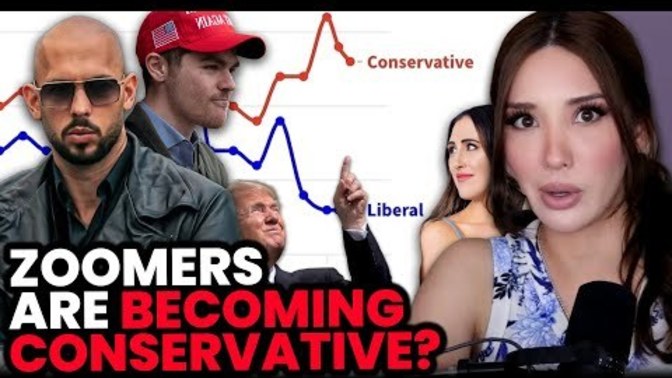Why are generation Z men are becoming more conservative while generation Z women are becoming more liberal?