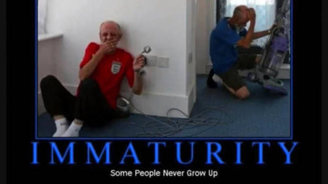 What things make a person immature to you? and is maturity something important to look for in a partner for you?