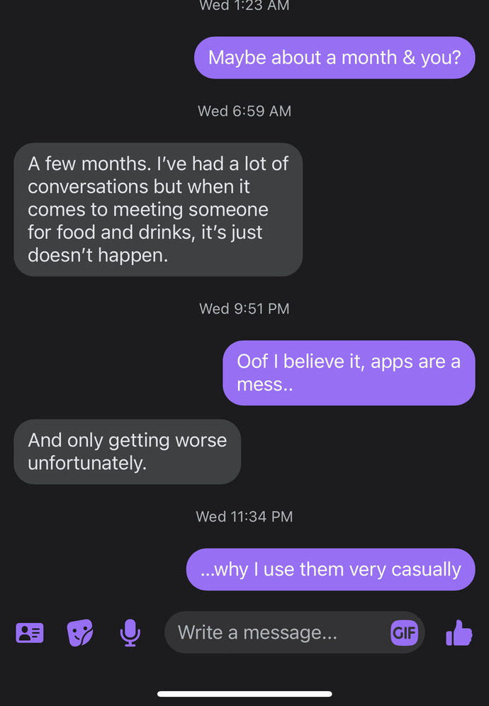 Did I say something wrong/come across as not serious?