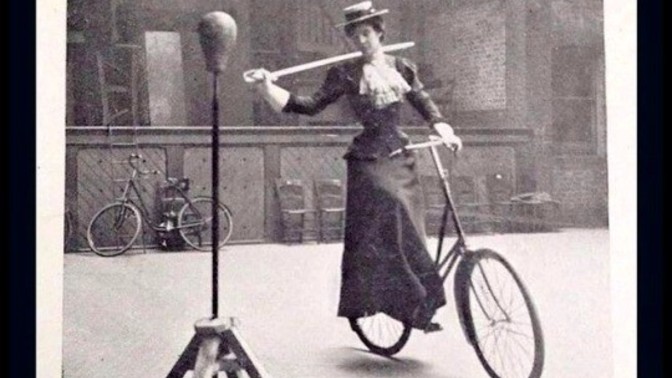 Should they bring back bicycle sword lessons for ladies?