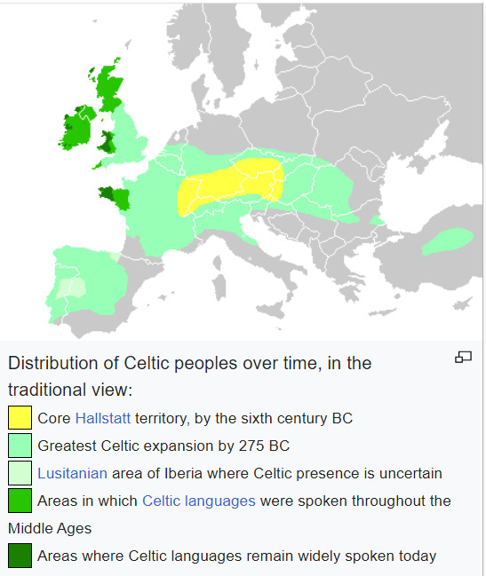 Did Latin people origin from Celtic?