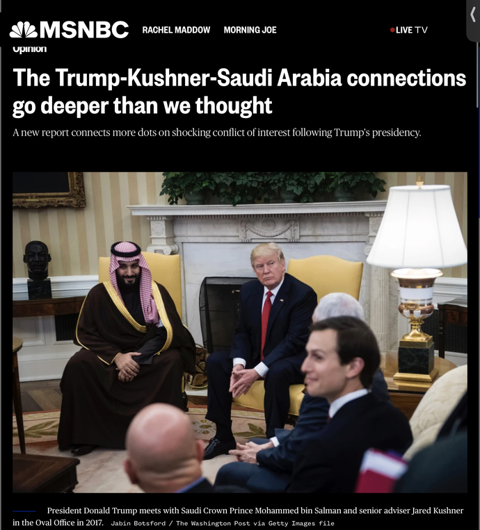 Why aren’t people upset at Trump who actually exploited the WH?