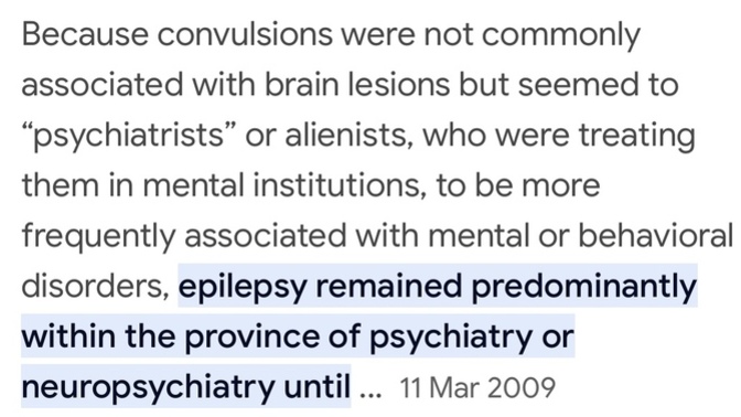 Do you believe epilepsy is a mental illness?
