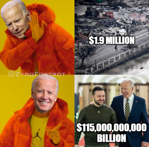 Are you outraged US has all the money in the world for Ukraine, but not Maui?