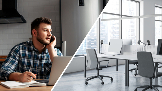 Would you prefer working in an office, at home, or a mix of both? ?