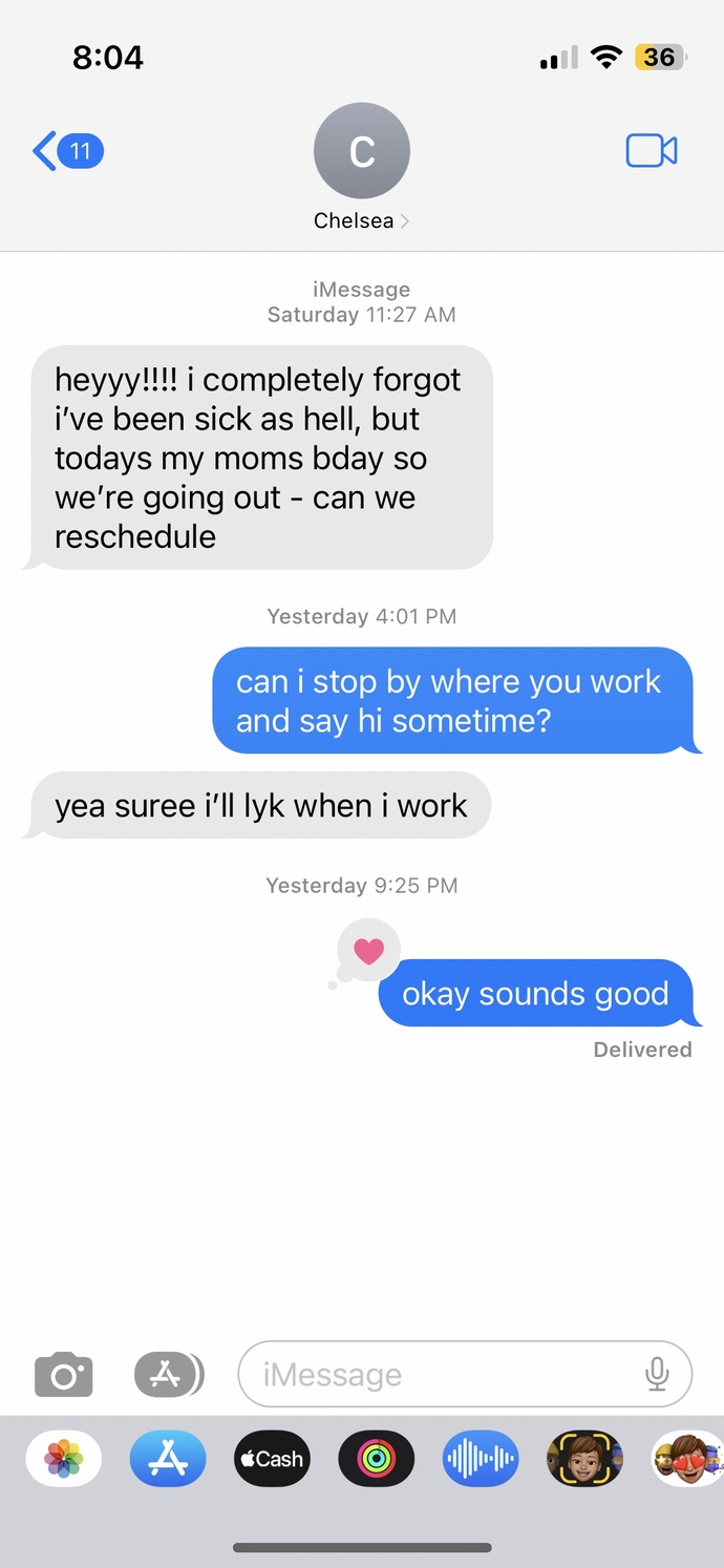 What should I text her next?