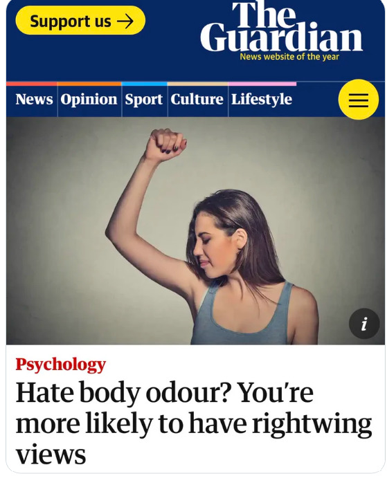 Would you be with someone who doesn't wear deodorant?