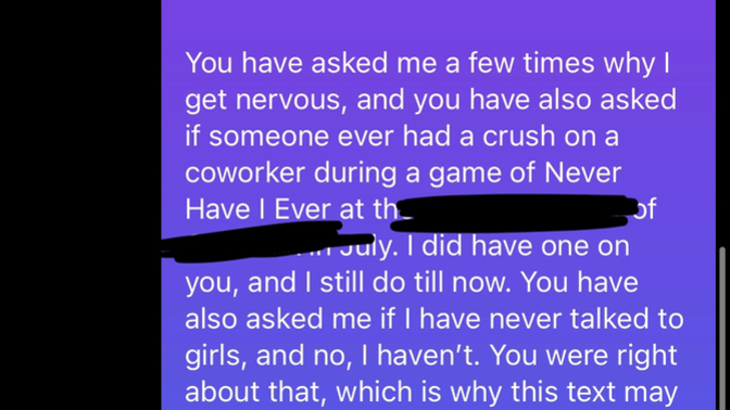 I sent this text to a girl I like on insta. Girls, what would you think if you received something like this from a guy?