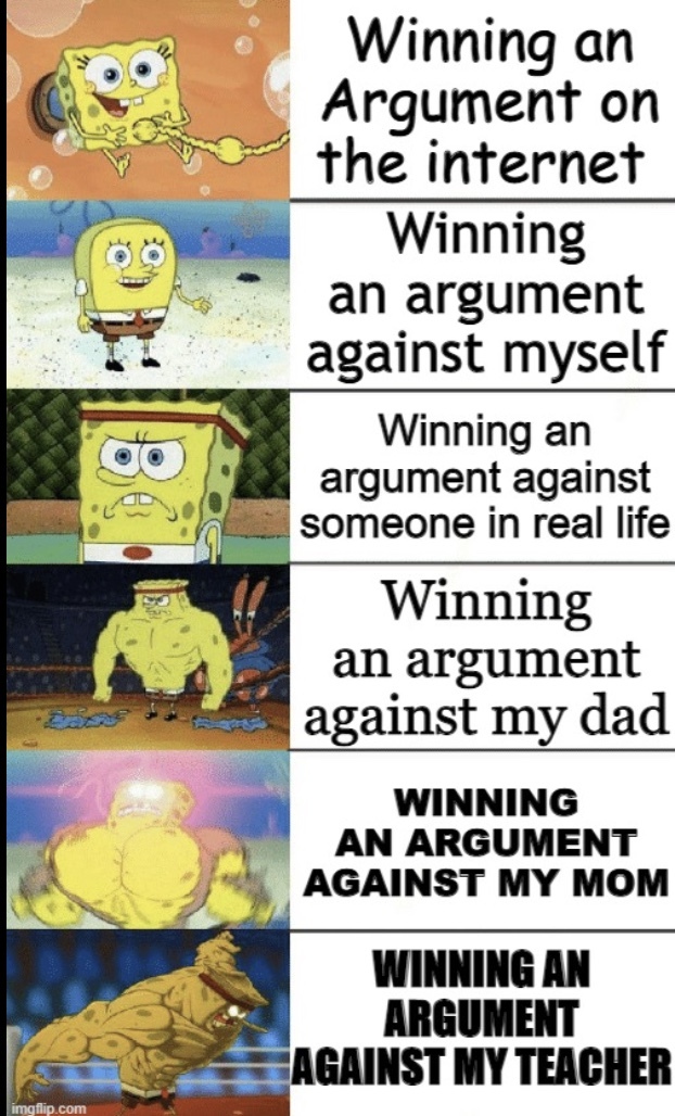 Do you like to play Devils advocate to your own opinions?