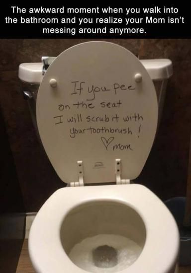 Guys, do you leave the toilet seat up?