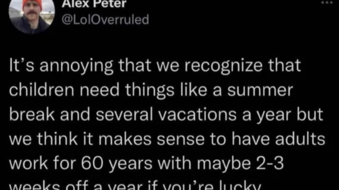 What do you think is one major problem with how jobs are set up?