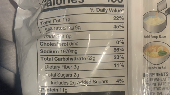 Is this a lot of sodium?
