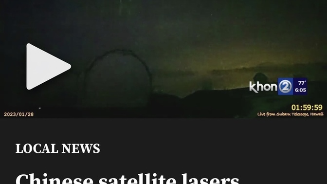 Have you guys seen the laser Hawaii conspiracy theory?