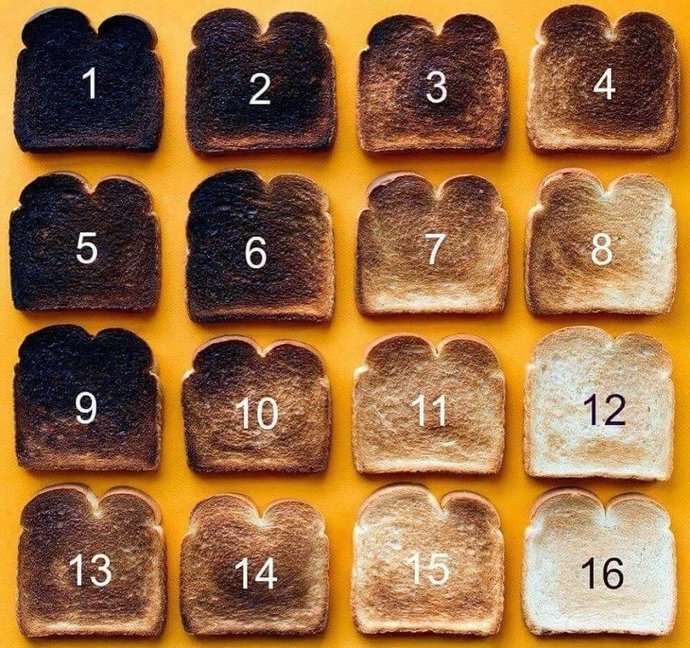 How do you like your toast?