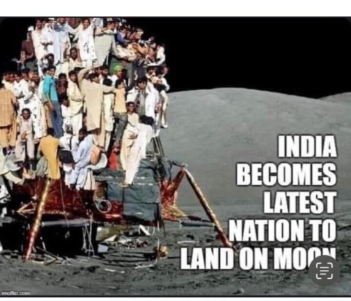 How much Jealous is Britan over India's successful soft landing on Lunar's South Pole, ?