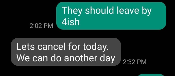 Was I being rude?