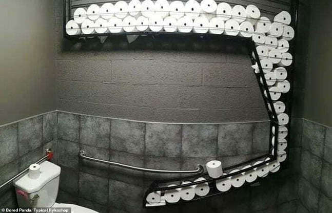 How many rolls of TP do you keep in your bathroom?