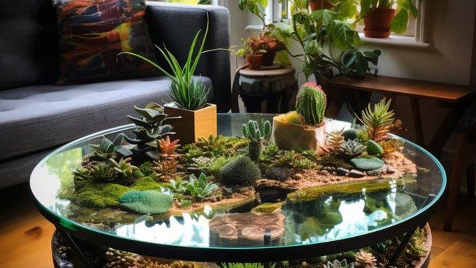 Do you like this terrarium table🌿?