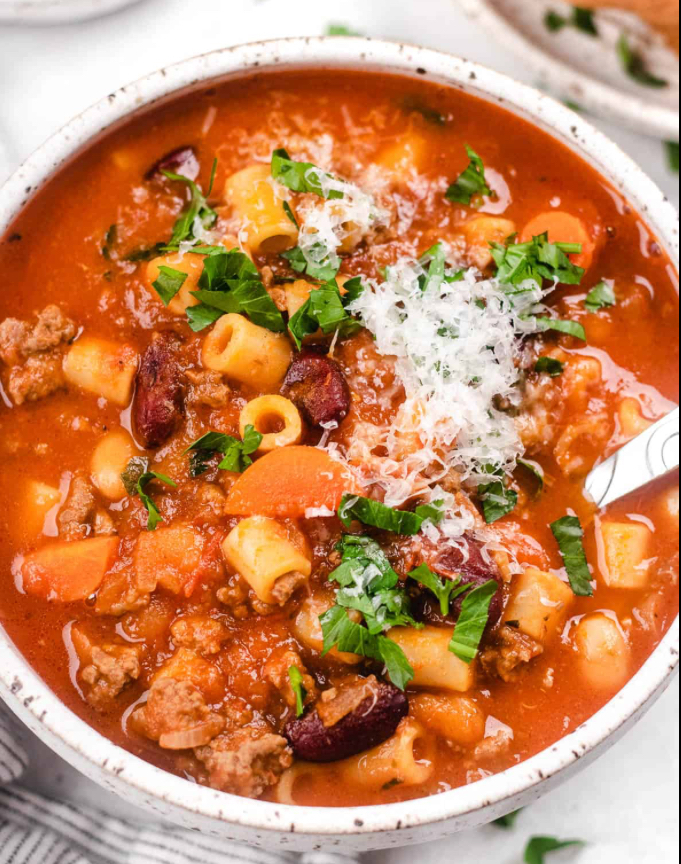 Definitely pasta e fagioli soup.