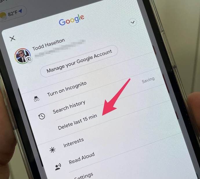 Google Maps Search History Order Question?