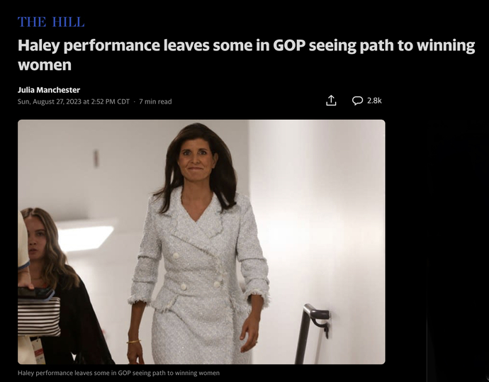 If Nikki Haley wins the primaries, will the Conservatives back her? Will Liberals?