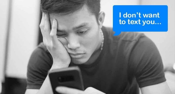 Are most guys not into texting?