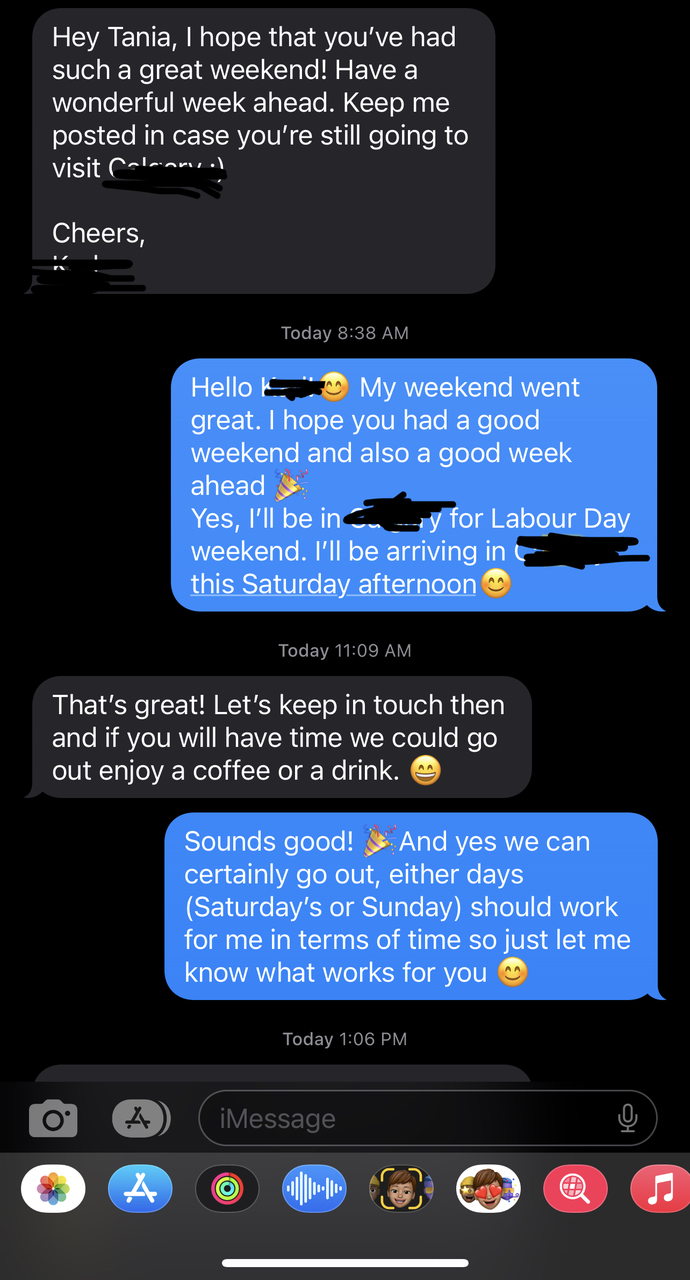 I met him on Hinge; not sure if this can be considered solely a friendly get together?
