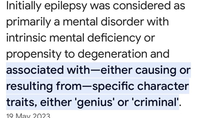 Does it seem wrong or right to you epilepsy isn’t considered a mental illness anymore?