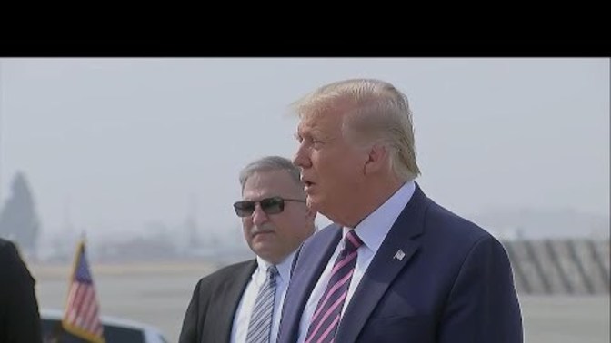 How come Trump didn't cry "Forrest Mismangement" in his state - but cries about it in others?
