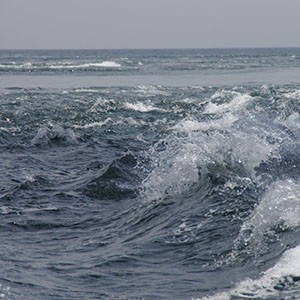 What colour is the sea where you are?