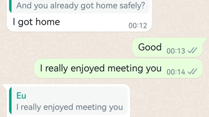 Do you this girl not look interessed in this messages after date?
