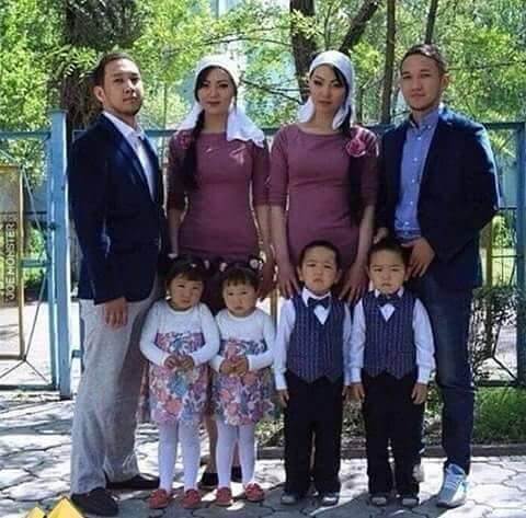 Twins married twins and each had twins