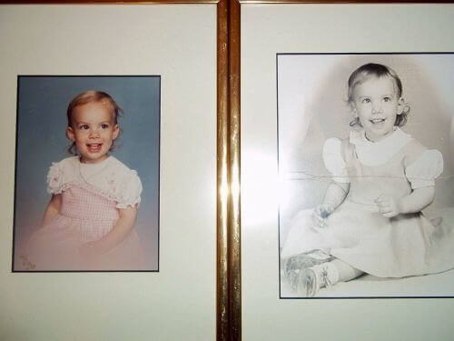 Mother and daughter, each at 18 months of age