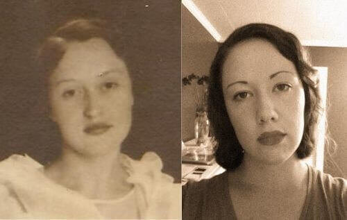 Girl and great grandmother