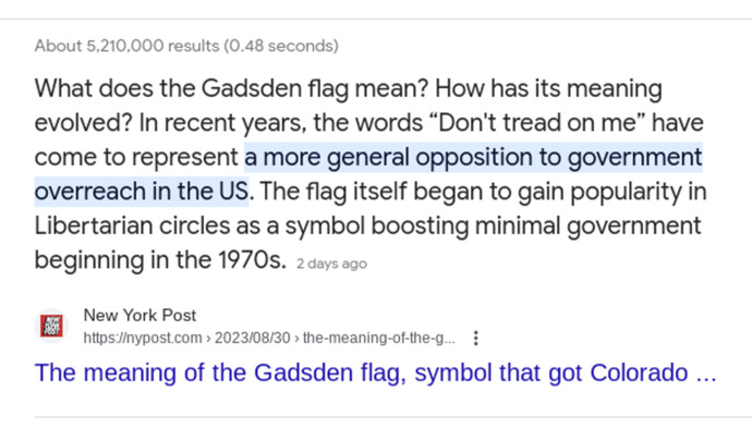Can someone explain to me exactly how the Gadsden Flag is racist?