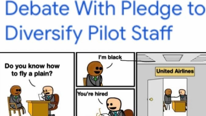 Diversity. How do you feel about United Airlines hiring pilots based on Diversity rather than best possible candidates?