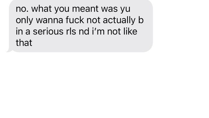 What does she mean?
