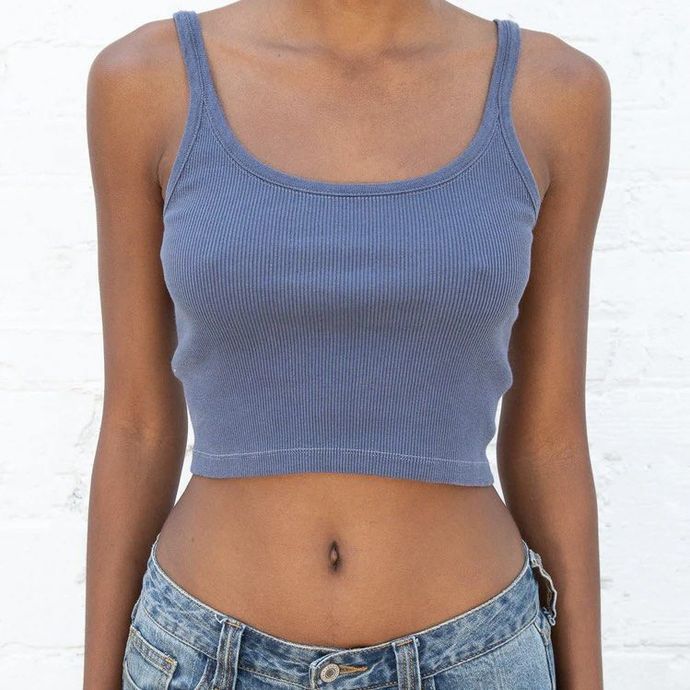 Guys, do you like women in tank tops? Which one would suit pale skin and platinum hair the most?
