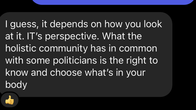 What does my mom REALLY mean by "some politicians"?