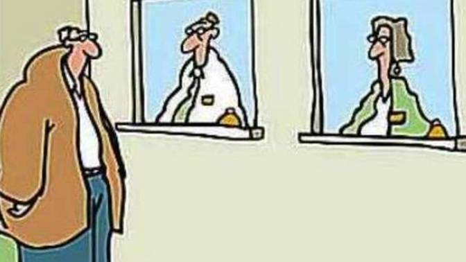 Do you hate when you're in line and the customer service person says, "I'll help whoever's next?" when you're standing right in front of them?