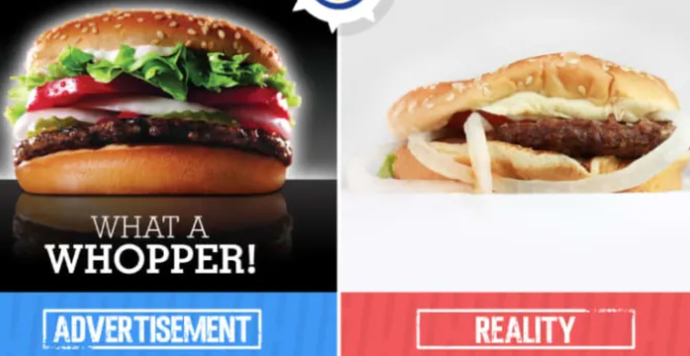 Should food look like it's advert?
