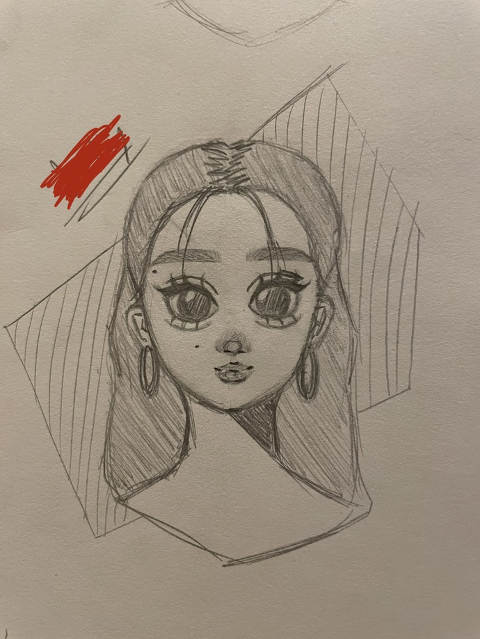 3rd drawing (again marked out my friend’s name)
