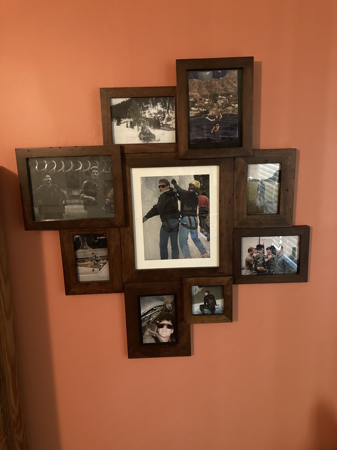 Just a few pics on the wall in my study.