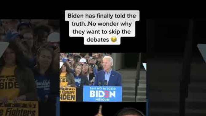 Do you agree with what Biden is saying in this short clip😆?