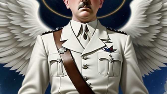 Adolf Hitler as angel? Is it too controversial for artwork?