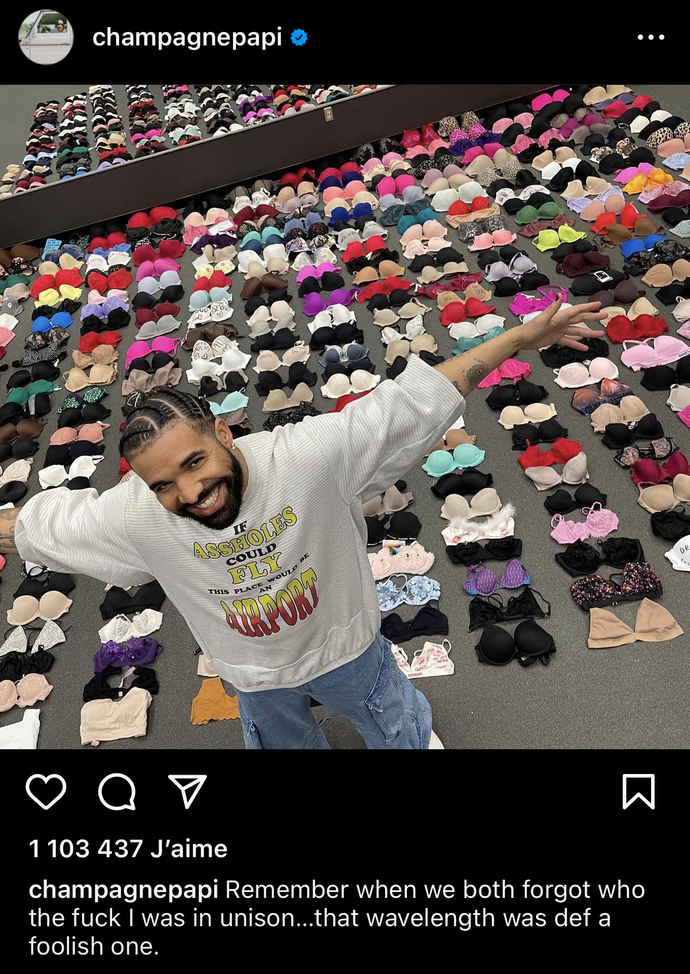 What are your thoughts on Drake’s bras collection?