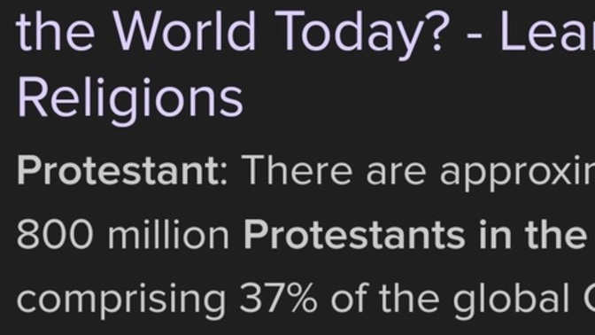 How would you explain the vast increase in christians, from 600 million in year 1910 to more than that, 800 million, now, of protestant alone?